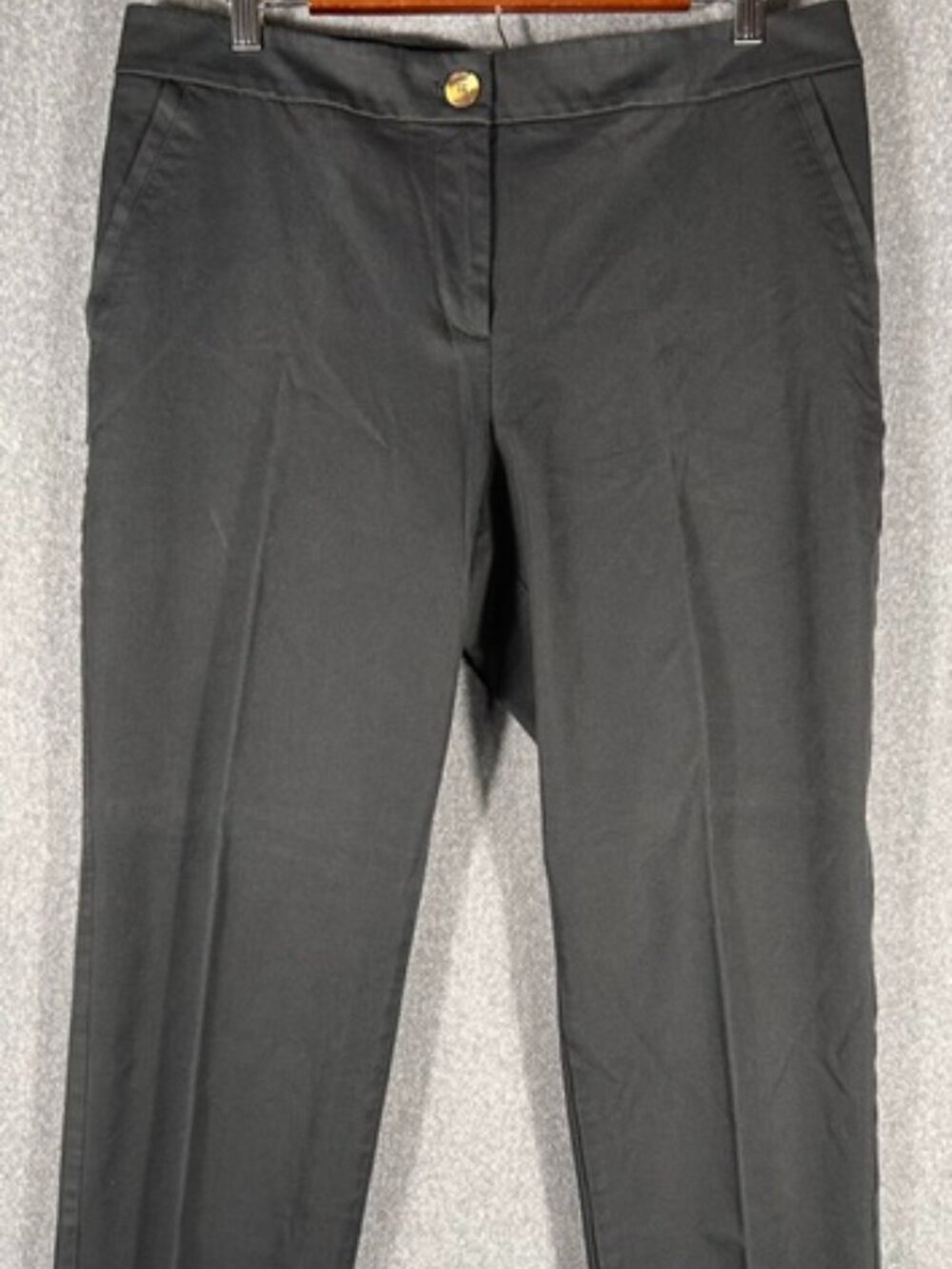 Talbots Curvy Fit Trousers Womens Sz 14 Black Mid Rise Business Casual
